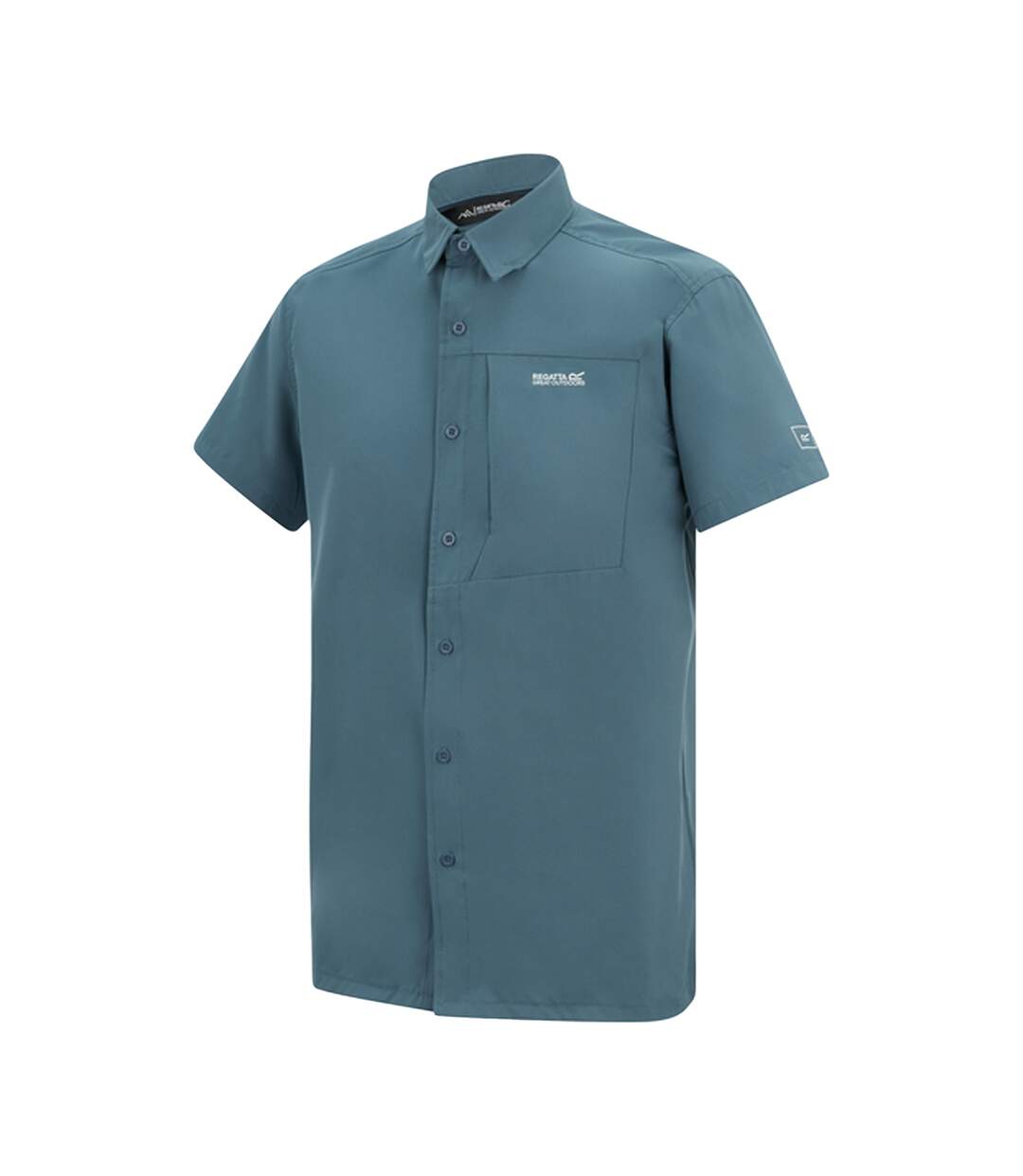 Chemise Manches Courtes De Voyage Homme Bleu De Chine Regatta-4
