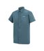 Chemise Manches Courtes De Voyage Homme Bleu De Chine Regatta-4