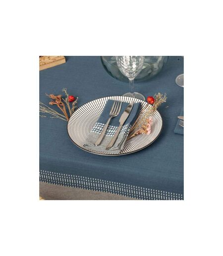 Lot de 2 Serviettes de Table Dolly 40cm Bleu Canard