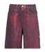 Womens/ladies Foil Wren Wide Leg Trousers Red AmyLynn-3