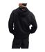 Mens Pull Over Hoodie Black Hugo-1