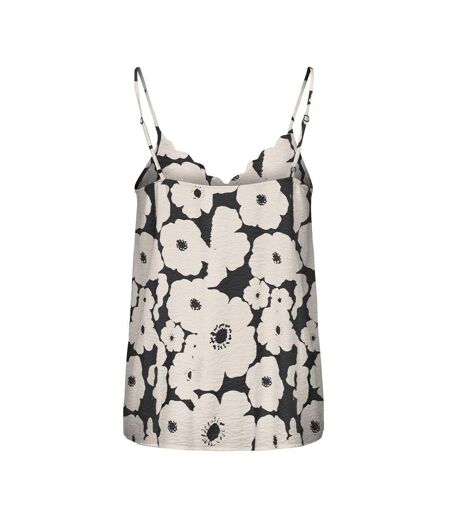 Top beige/noir femme jdy troya