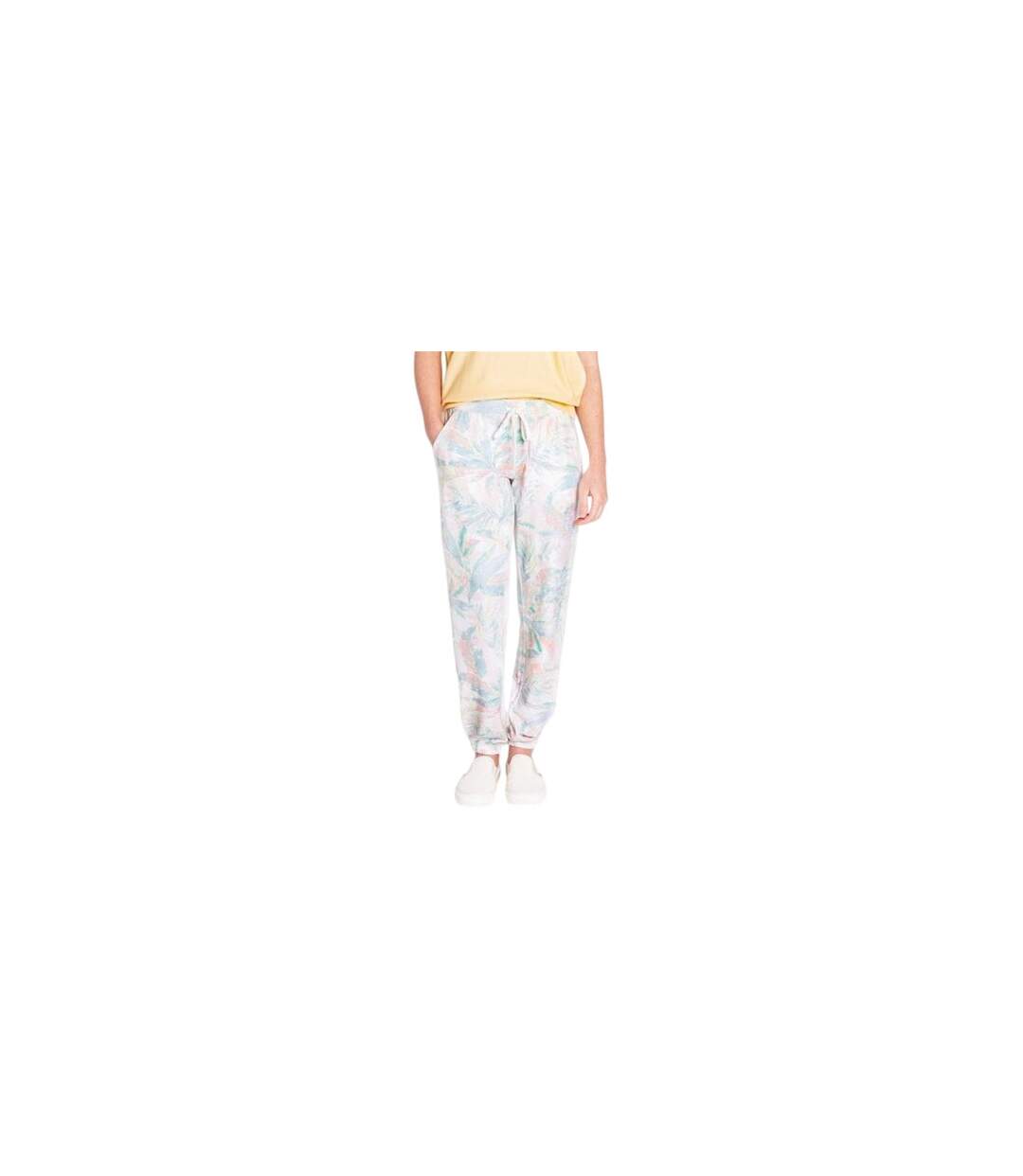 Pantalon De Détente Motif/style Imprimé Palmier Femme Marron Bleu Sarcelle PJ Salvage-1