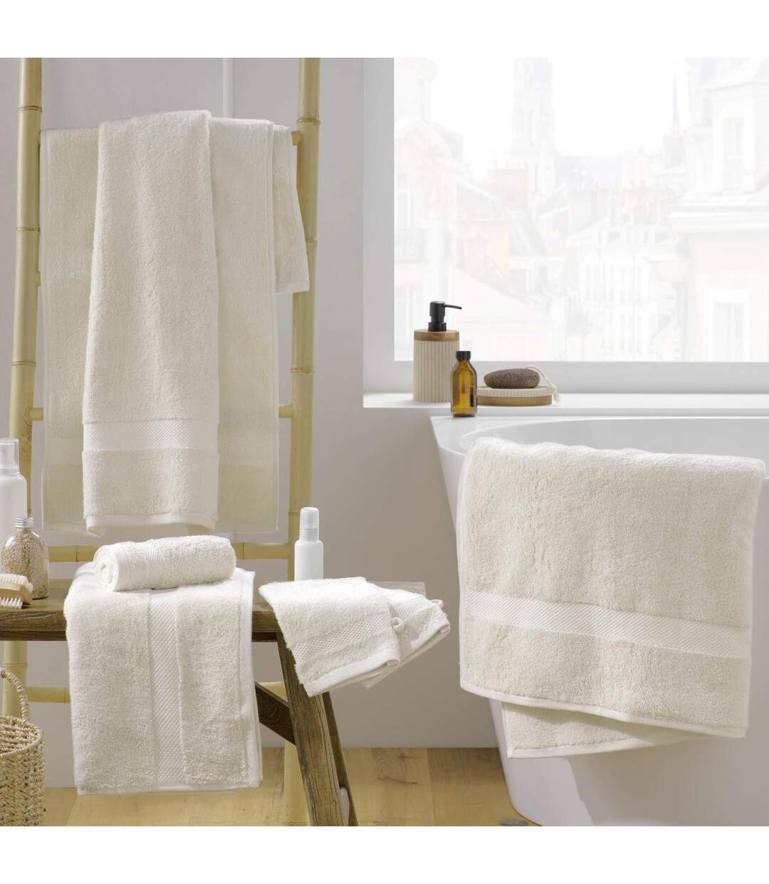 Drap de Bain Elegance 90x150cm Sable-5