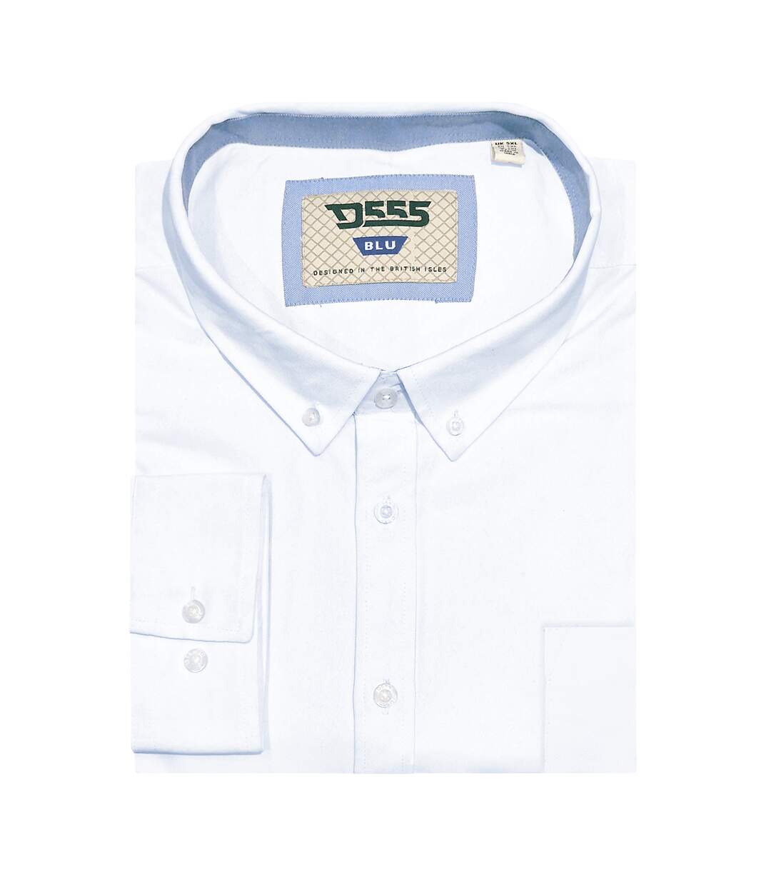D555 Chemise Longue Manches Longues Richard Homme Blanc Duke-4