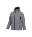 Mens reykjavik softshell windproof jacket charbon de bois Mountain Warehouse