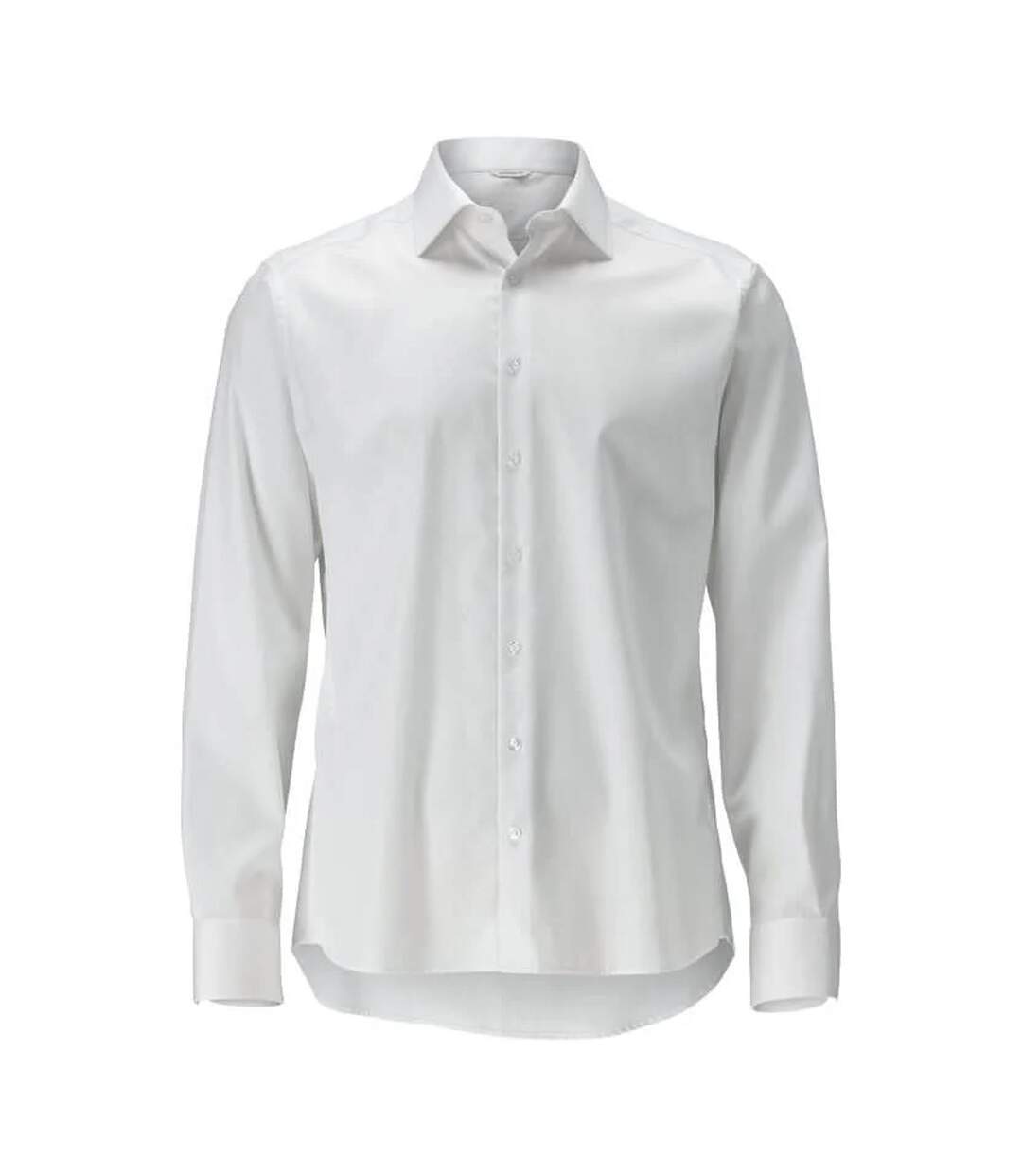 Mens Frontline Poplin Modern Shirt White Mascot-1