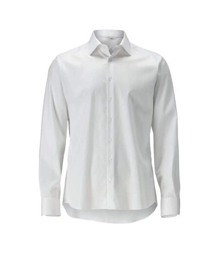 Mens Frontline Poplin Modern Shirt White Mascot