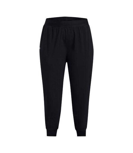 Womens/ladies Rival Woven High Rise Jogging Bottoms Black Under Armour
