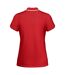 Polo tamil femme rouge / blanc Roly-2