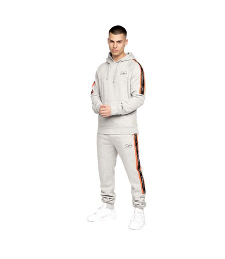Sweat À Capuche Chillmake Homme Gris Chiné Crosshatch