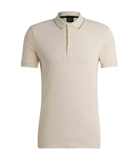 Polo Paule Homme Blanc Cassé Boss