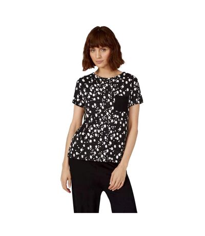 Debenhams - Haut de pyjama - Femme (Blanc / Noir) - UTDH5435