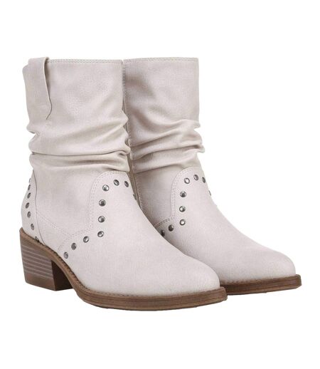 Bottes Motif/style Western Rebel Femme Blanc Cassé Blowfish Malibu