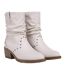 Bottes Motif/style Western Rebel Femme Blanc Cassé Blowfish Malibu-1