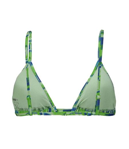Womens/ladies Triangle Cups Bikini Green Puma