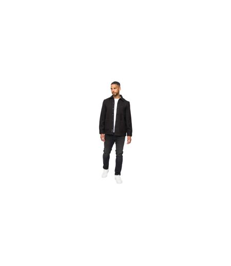 Mens Haynerson Textured Overshirt Black Bewley & Ritch