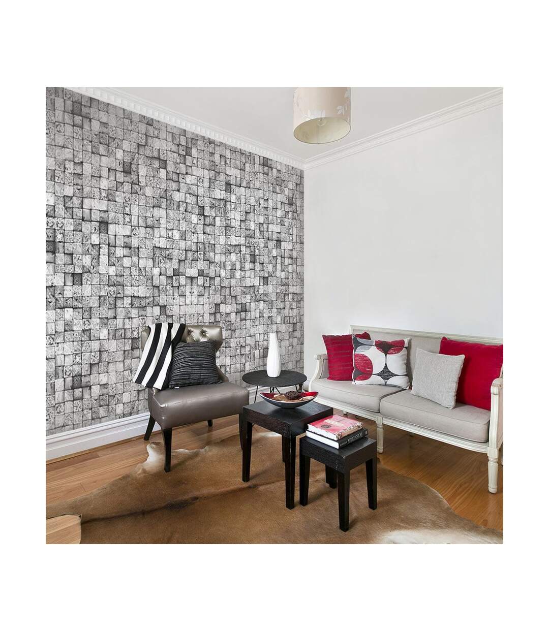 Papier Peint Gray Background 50x1000cm-1