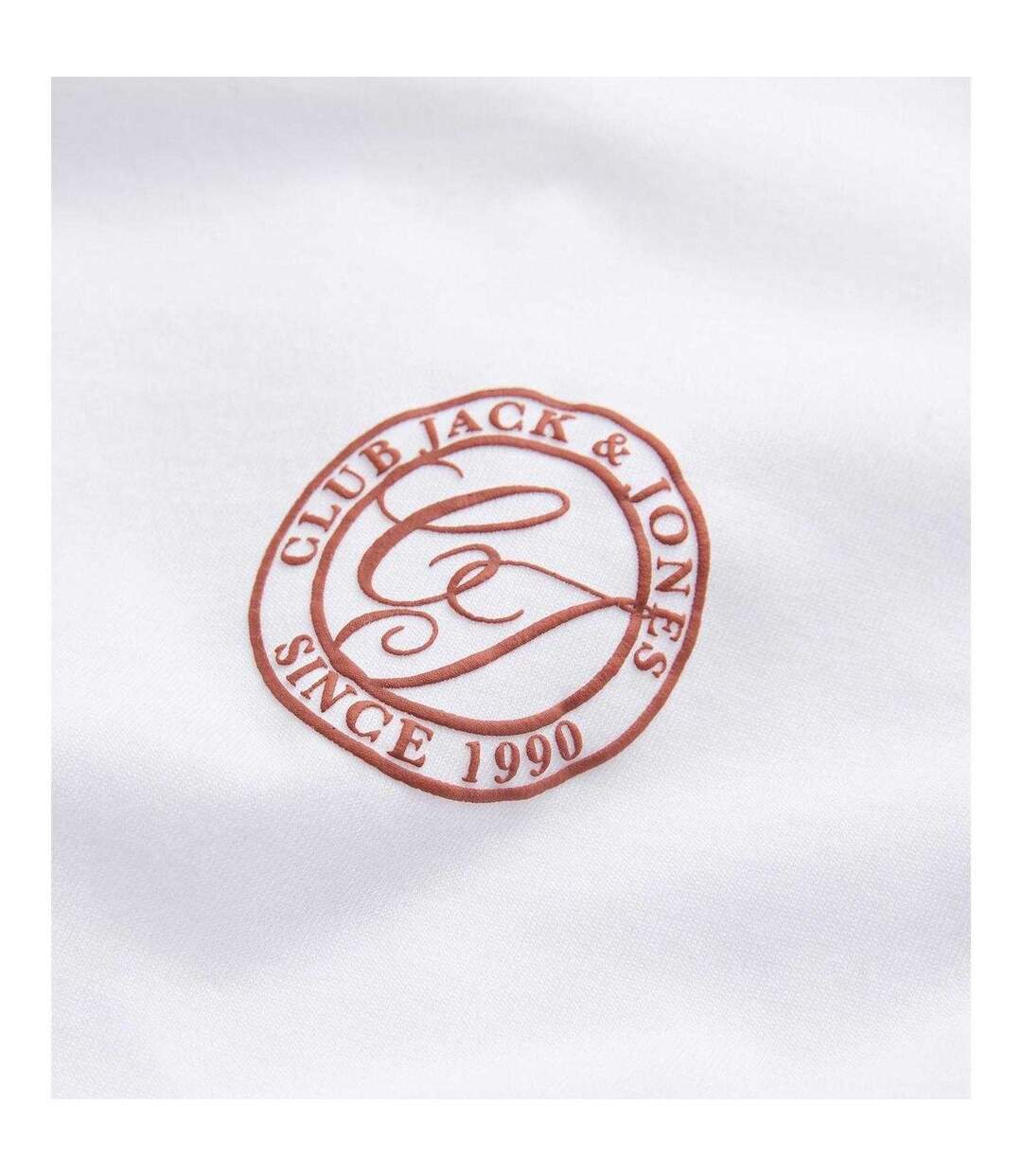 T-shirt Motif/style Logo Homme Blanc Vif Jack And Jones-3