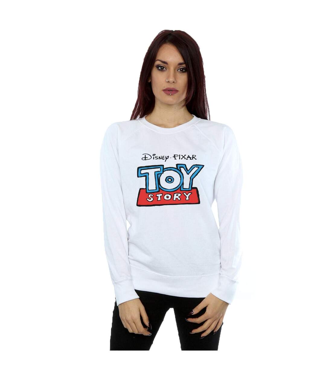 Disney Sweatshirt Womens/Ladies Toy Story Cartoon Logo (Blanc) - UTBI42221-2