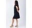 Robe courte style tailleur Albertine unie noire Coton Du Monde-3