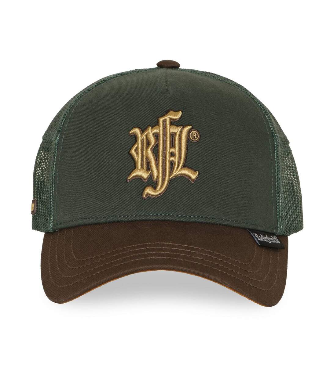 Casquette trucker uni filet logo brodé visière suédine English Pub Rock'n Free Life-2