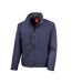 Mens classic soft shell jacket navy Result