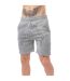 Mens Letterman Sweat Shorts Grey Marl Hype-2