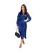 Robe Mi-longue Motif/style Imprimé Animal Femme Bleu Foncé AX Paris-1