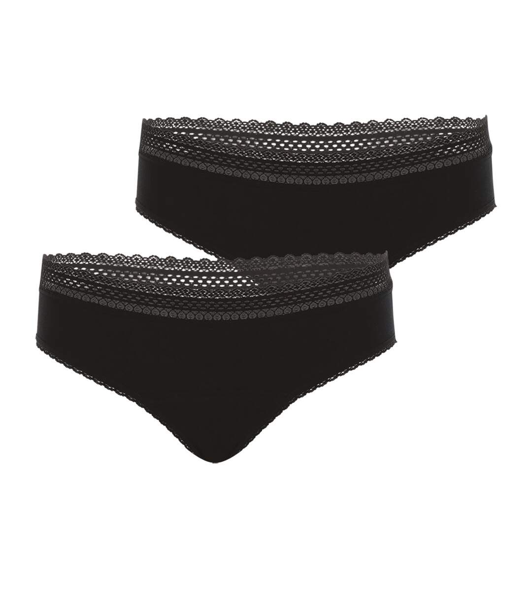 Lot de 2 slips pour les règles femme Coton bio Secret Athena-2