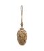 Wooden pine cone bauble 8cm x 6cm x 6cm natural Hill Interiors-2