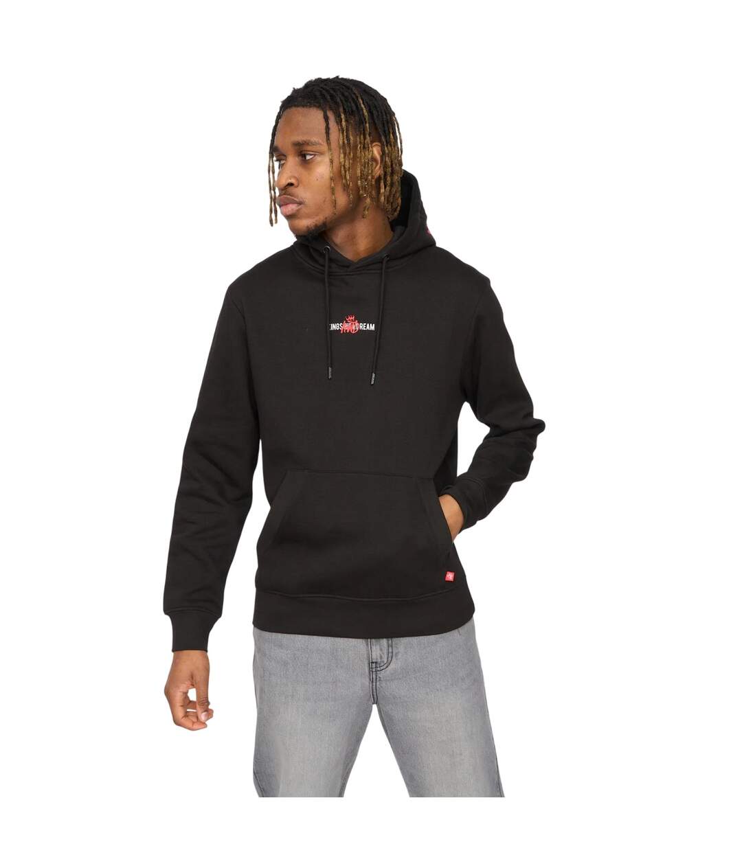 Mens Built Hoodie Black Kings Will Dream-2