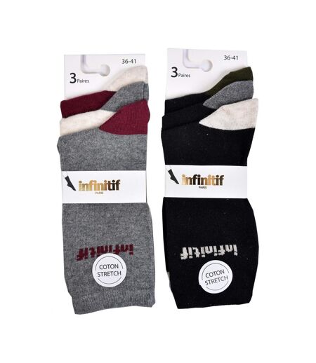 Chaussettes femme INFINITIF - Pack de 6