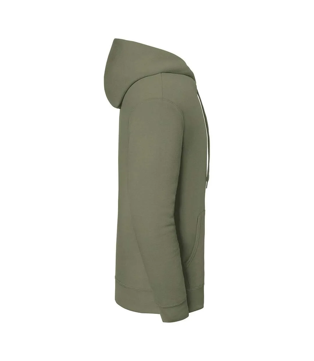 Mens Iconic Premium Hoodie Classic Olive Fruit Of The Loom-3