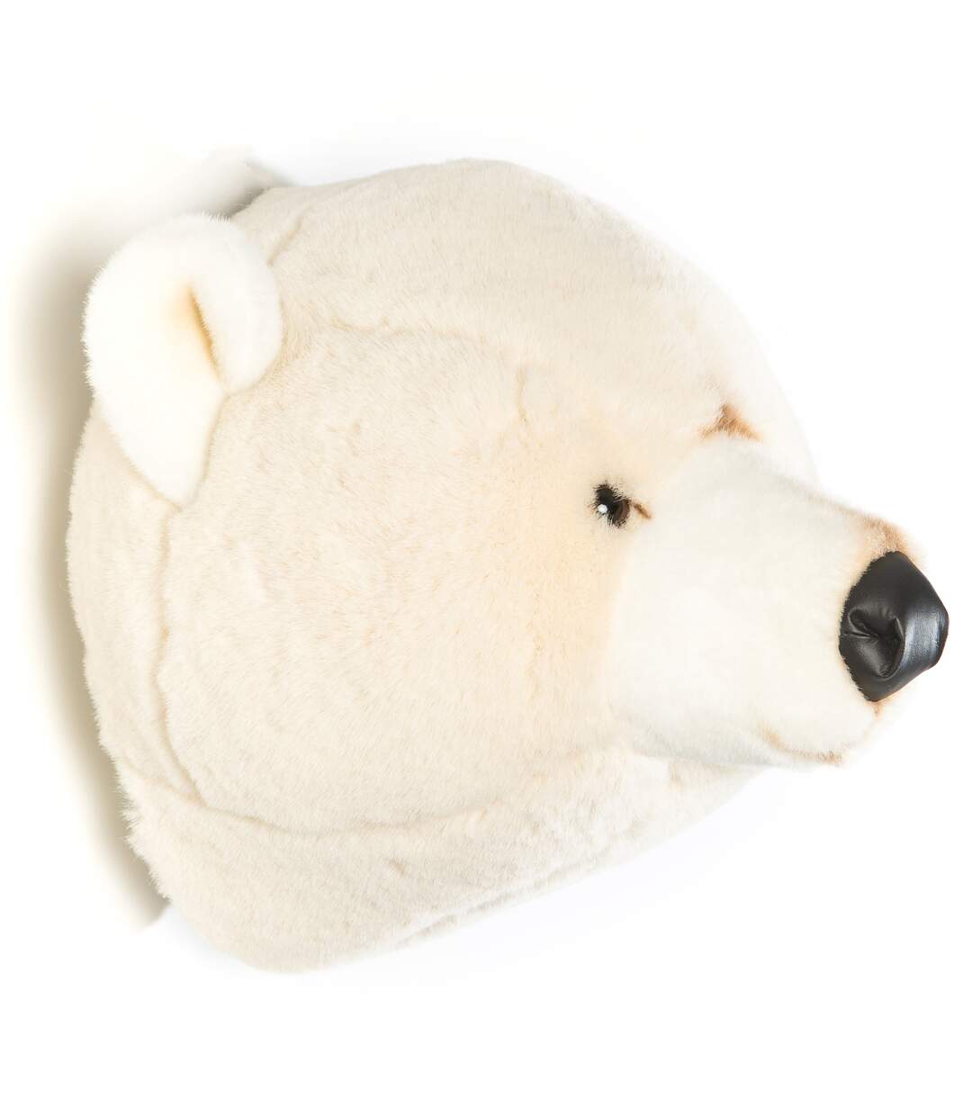 Peluche trophée mural Polaire Ours Blanc Basile-1