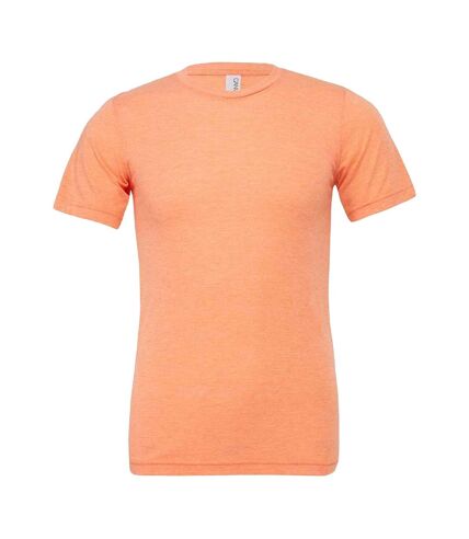 Unisex adults triblend crew neck t shirt orange Bella Canvas