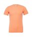 Unisex adults triblend crew neck t shirt orange Bella Canvas