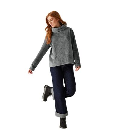Womens/ladies Bardou Ii Velour Fleece Top Storm Grey Regatta