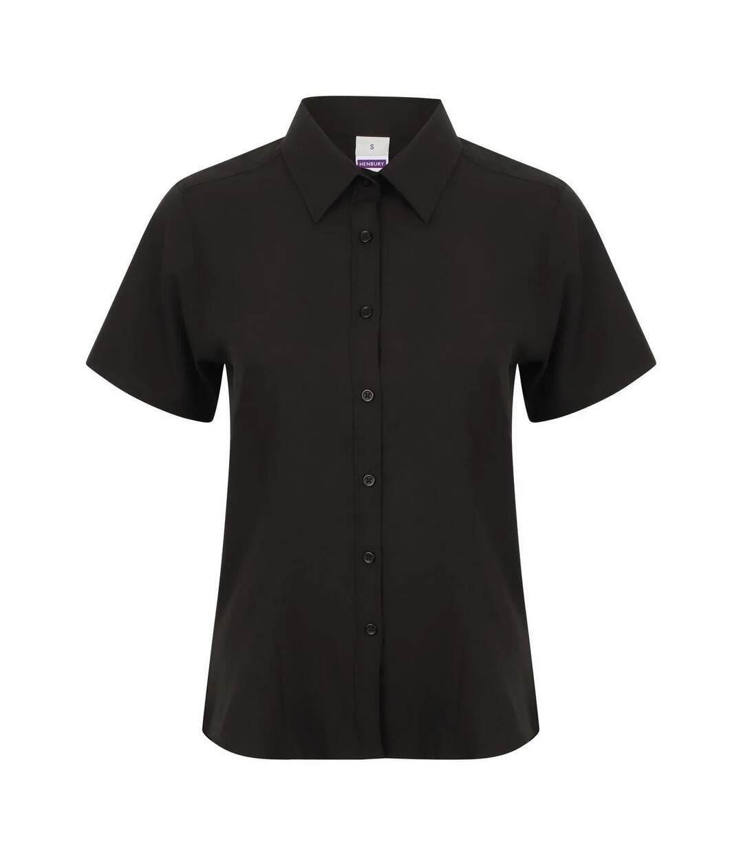 Chemisier Manches Courtes Femme Noir Henbury-1