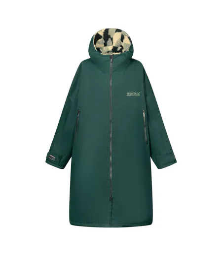 Peignoir À Langer Imperméable Motif/style Coup De Brosse Adulte Vert Forêt Regatta