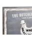 Butchers cuts chicken plaque 45cm x 3cm x 58cm white/grey Hill Interiors