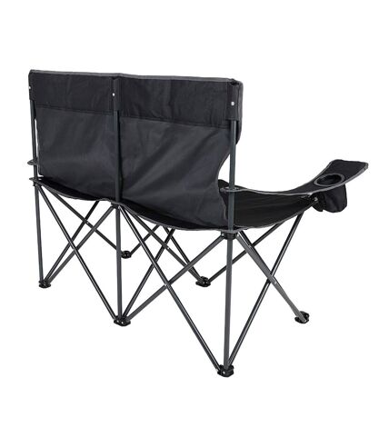 Regatta Isla Logo Travel 2 Person Camping Chair (Black/Gray) (One Size) - UTRG9983