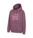 Womens/ladies Winding Trek Relaxed Fit Hoodie Burgundy Mountain Warehouse-3