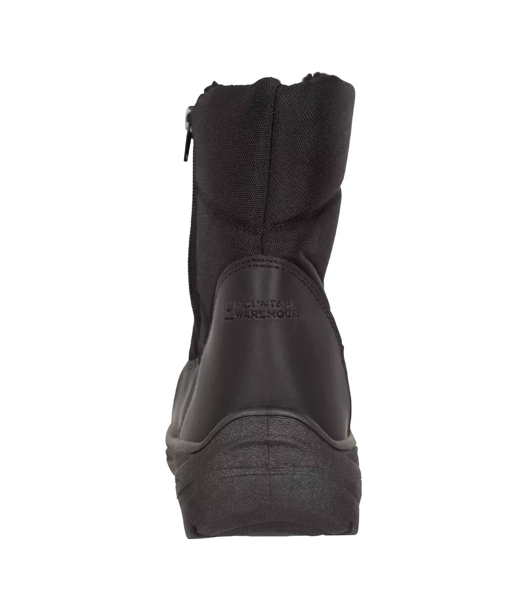 Womens/ladies icey fleece lined ankle snow boots black Mountain Warehouse-2