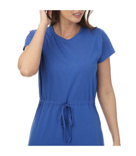 Robe mi-longue may life femme bleu Only