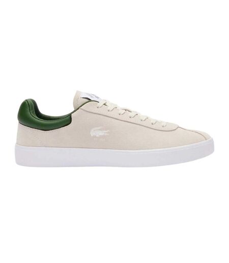 Mens Baseshot Leather Trainers White Lacoste