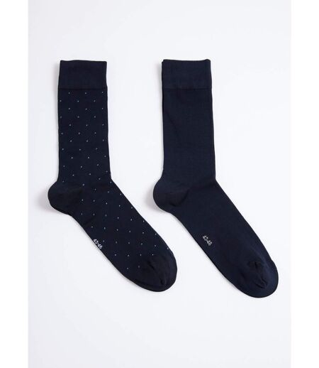 Lot de 2 Chaussettes pois et côtes