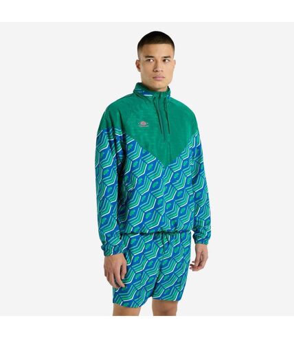 Umbro Mens Panelled Windbreaker (Green/Multicolored) - UTUO2150