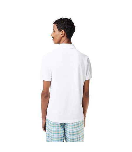 Mens Mini Pique Polo Shirt White Lacoste