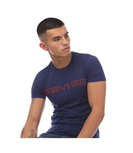 T-shirt homme bleu Emporio Armani